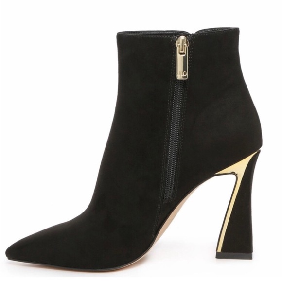 Jlo Jennifer Lopez Black Faux Suede Gorgina Bootie size 10 - Picture 7 of 7